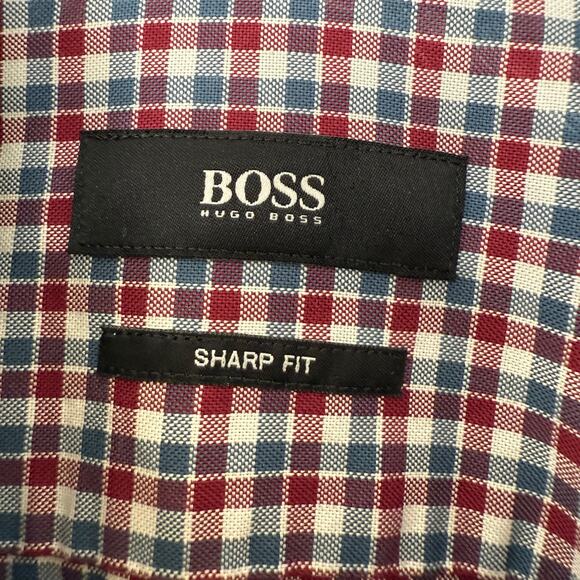Hugo Boss Men's 100%Cotton Sharp Fir Long Sleeve Shirt Size 15.5-34/35 - Picture 6 of 14